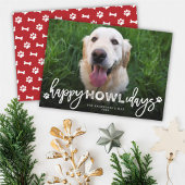 Happy Howlidays Hondenliefhebber van het Manuscrip Feestdagenkaart