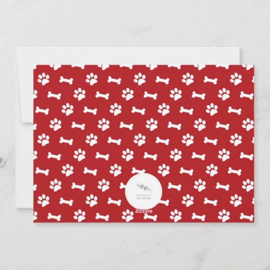 Happy Howlidays Hondenliefhebber van het Manuscrip Feestdagenkaart (Achterkant)