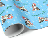 Happy Howlidays Husky Cadeaupapier (Rol Hoek)