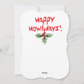 Happy Howlidays Husky Feestdagenkaart (Achterkant)
