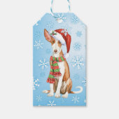 Happy Howlidays Ibizan Hound Cadeaulabel (Voorkant)