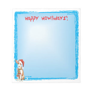 Happy Howlidays Ibizan Hound Notitieblok