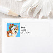 Happy Howlidays IJslandse Sheepdog Etiket (Insitu)