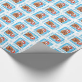 Happy Howlidays Irish Setter Cadeaupapier (Hoek)