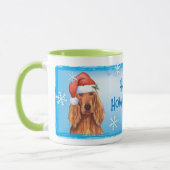 Happy Howlidays Irish Setter Mok (Links)