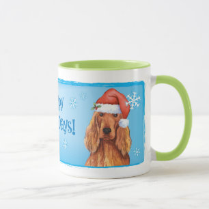 Happy Howlidays Irish Setter Mok