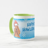 Happy Howlidays Irish Setter Mok (Voorkant links)
