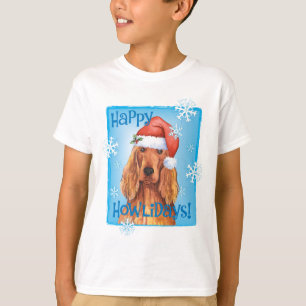 Happy Howlidays Irish Setter T-Shirt