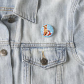 Happy Howlidays Irish Terrier Button (In situ)