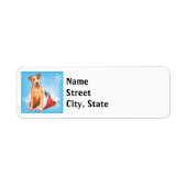 Happy Howlidays Irish Terrier Label (Voorkant)