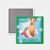 Happy Howlidays Irish Terrier Magnet (Voorkant / Achterkant)