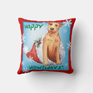 Happy Howlidays Irish Terrier Sierkussen