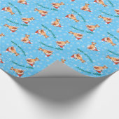 Happy Howlidays Irish Terrier Wrapping Paper Cadeaupapier (Hoek)
