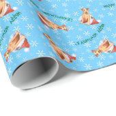 Happy Howlidays Irish Terrier Wrapping Paper Cadeaupapier (Rol Hoek)