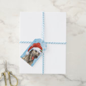 Happy Howlidays Irish Wolfhound Cadeaulabel (Met Touw)