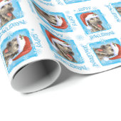 Happy Howlidays Irish Wolfhound Cadeaupapier (Rol Hoek)