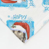 Happy Howlidays Irish Wolfhound Fleece Deken (Hoek)