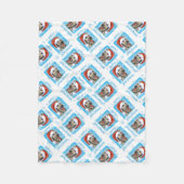 Happy Howlidays Irish Wolfhound Fleece Deken (Voorkant)