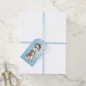 Happy Howlidays Italiaans Greyhound Cadeaulabel (Met Touw)