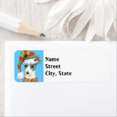 Happy Howlidays Italiaans Greyhound Etiket (Insitu)