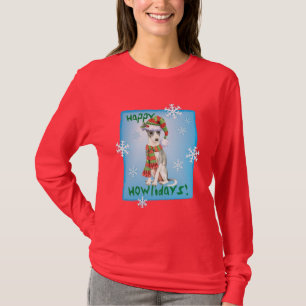 Happy Howlidays Italiaans Greyhound T-shirt