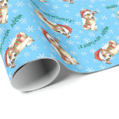 Happy Howlidays Jack Russell Terrier Cadeaupapier (Rol Hoek)