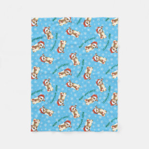 Happy Howlidays Jack Russell Terrier Fleece Deken