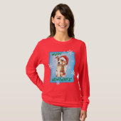 Happy Howlidays Jack Russell Terrier T-Shirt (Voorkant volledig)
