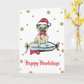 Happy Howlidays Kaart (Gele Bloem)