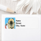 Happy Howlidays Keeshond Etiket (Insitu)