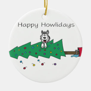 Happy Howlidays Keramisch Ornament