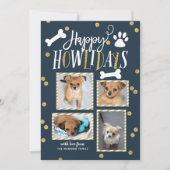 Happy Howlidays | Kerstfotocollage Feestdagenkaart (Voorkant)