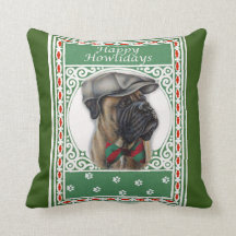 Happy Howlidays Kerstmis Boxer Dog Holiday Art