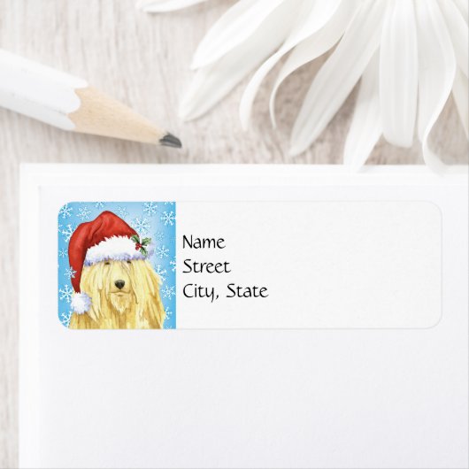 Happy Howlidays Komondor Etiket (Insitu)