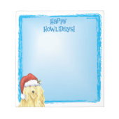 Happy Howlidays Komondor Notitieblok (Voorkant)