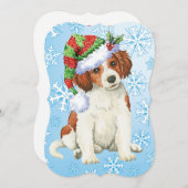Happy Howlidays Kooikerhondje Feestdagenkaart (Voorkant / Achterkant)