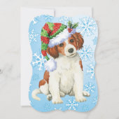 Happy Howlidays Kooikerhondje Feestdagenkaart (Voorkant)