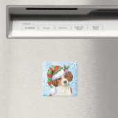 Happy Howlidays Kooikerhondje Magneet (Insitu (Vaatwasser))