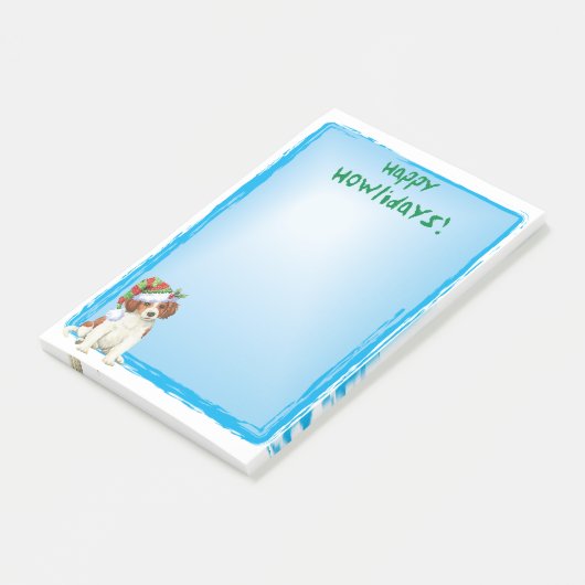 Happy Howlidays Kooikerhondje Post-it® Notes (Schuin)