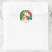 Happy Howlidays Kooikerhondje Ronde Sticker (Tas)