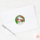 Happy Howlidays Kooikerhondje Ronde Sticker (Envelop)