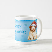 Happy Howlidays Lagotto Romagnolo Coffee Mok (Voorkant rechts)