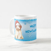 Happy Howlidays Lagotto Romagnolo Coffee Mok (Voorkant links)