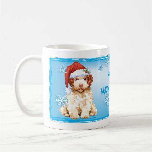 Happy Howlidays Lagotto Romagnolo Coffee Mok (Links)