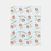 Happy Howlidays Lagotto Romagnolo Fleece Blanket (Voorkant)