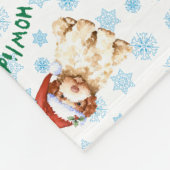 Happy Howlidays Lagotto Romagnolo Fleece Blanket Deken (Hoek)