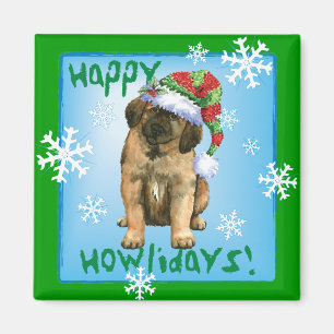 Happy Howlidays Leonberger Magneet