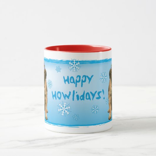 Happy Howlidays Leonberger Mok (Midden)