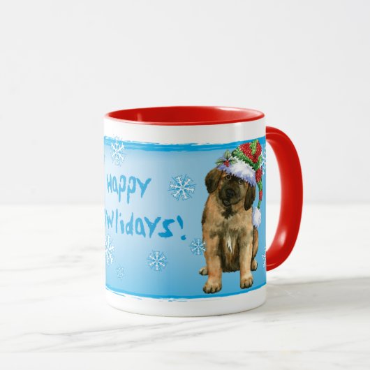 Happy Howlidays Leonberger Mok (Voorkant rechts)