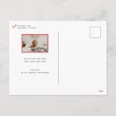 Happy Howlidays Lettering Dog Paw Foto Feestdagenkaart (Achterkant)